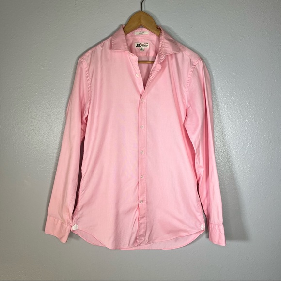 J.Crew x Thomas Mason Ludlow Pink Button Down Shirt M smart casual preppy work - Picture 2 of 8